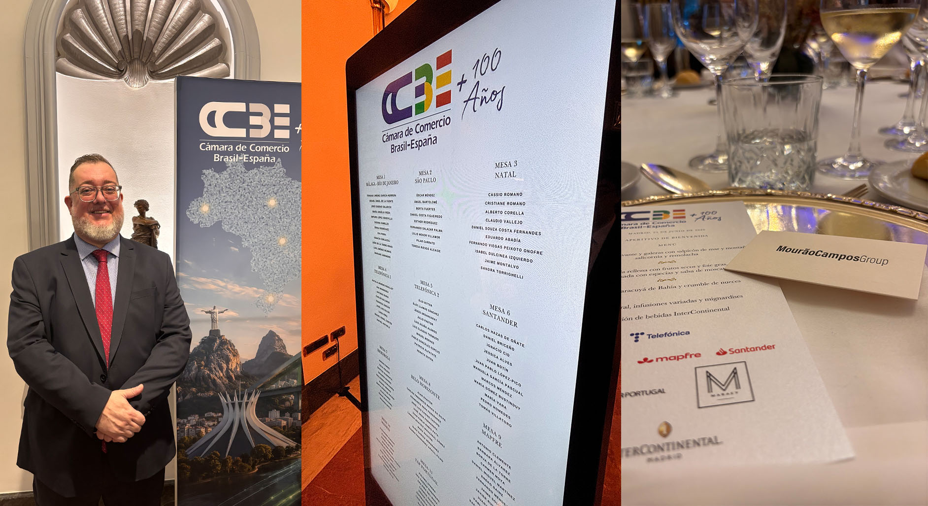 Ramon Fernandez representa Mourão Campos Group no Jantar de Gala da CCBE, em Madrid